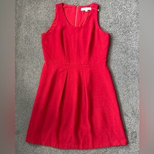 Loft - Dark Red Sleeveless Cocktail Dress